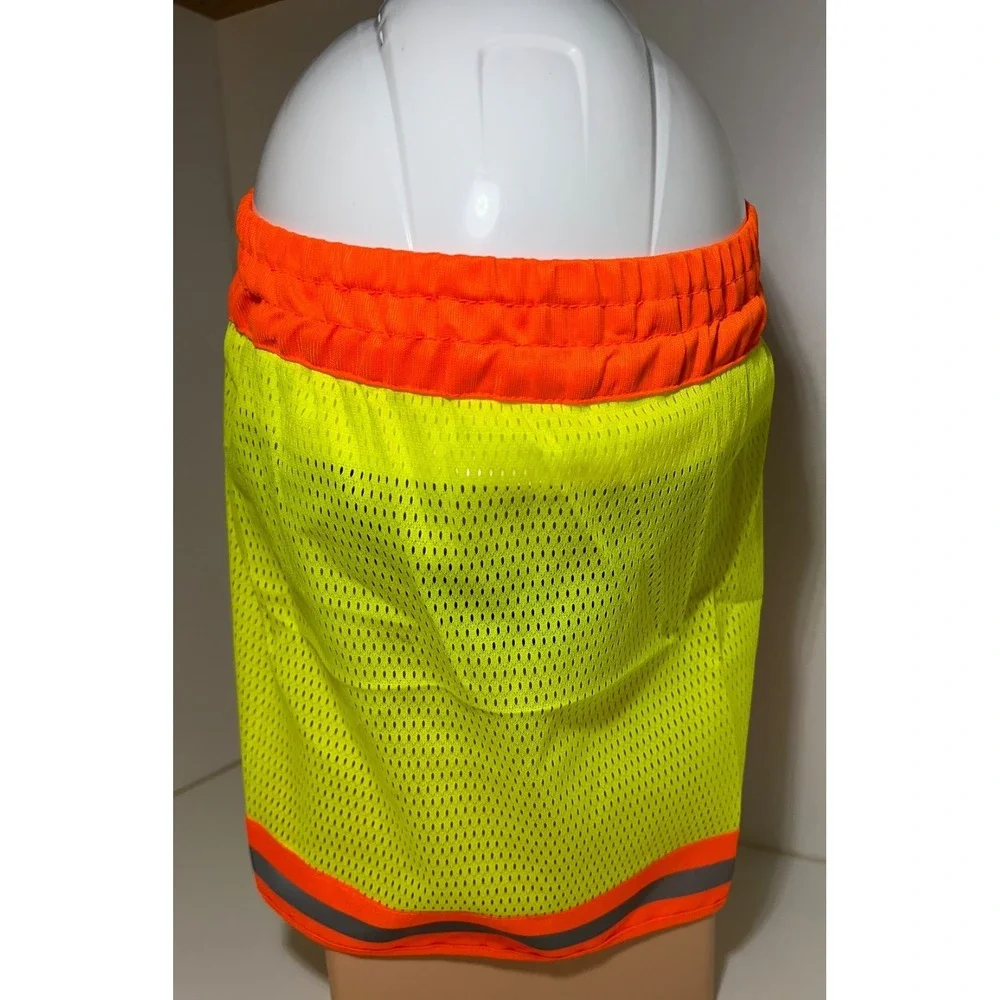 Hard Hat Safety Neck Shade Helmet Sun Shield Hi Viz Reflective Free Gaiter Mask